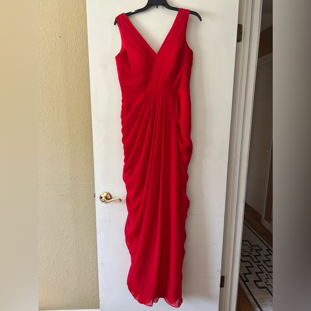 Red gown
